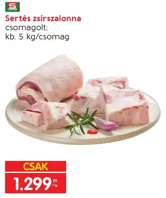Spar Sertés zsírszalonna 1 kg ajánlat