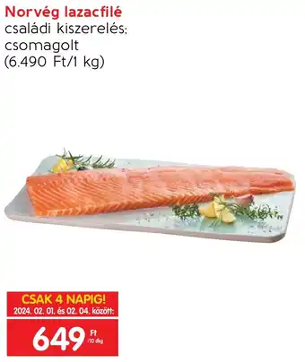 Spar Norvég lazacfilé 10dkg ajánlat