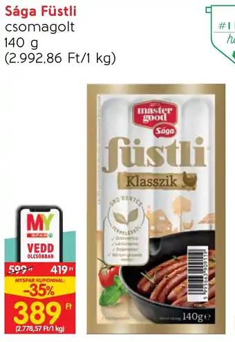 Spar Sága Füstli csomagolt 140g ajánlat