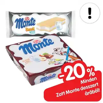 Spar Minden Zott Monte desszert árából! ajánlat