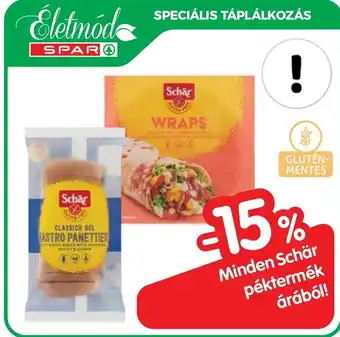 Spar Minden Schär péktermék árából! ajánlat