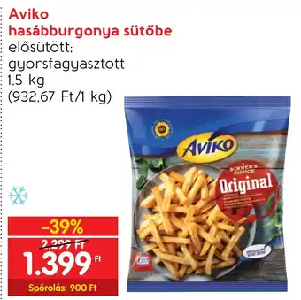 Spar Aviko hasábburgonya sütőbe 1.5kg ajánlat