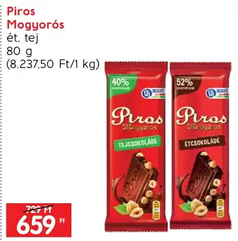 Piros Mogyorós ét, tej 80g