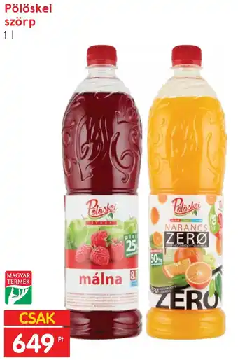 Spar Pölöskei szörp 1l ajánlat