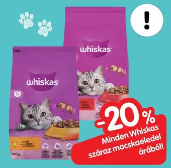 Spar Minden Whiskas száraz macskaeledel árából! ajánlat