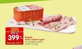 Spar Bogádi extra rakott nyelv 10dkg ajánlat