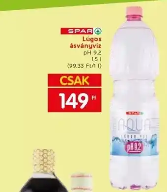 Spar SPAR Lúgos ásványvíz 1,5l ajánlat