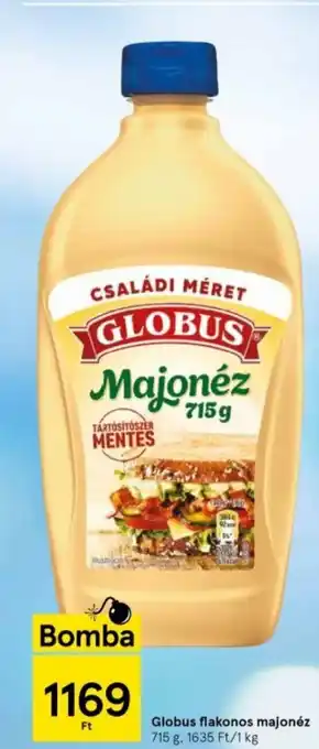 Tesco Globus flakonos majonéz 715 g ajánlat