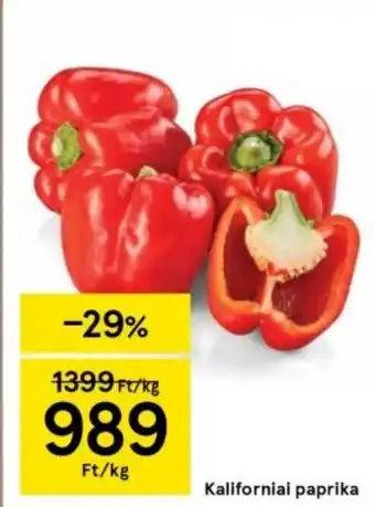 Tesco Kaliforniai paprika 1kg ajánlat