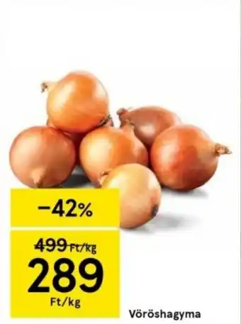 Tesco Vöröshagyma 1kg ajánlat