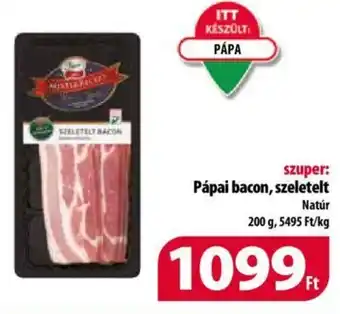 Coop Pápai bacon, szeletelt 200g ajánlat