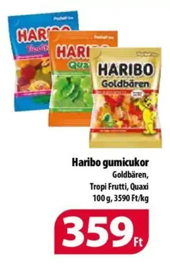 Coop Haribo gumicukor Goldbären, Tropi Frutti, Quaxi 100 g ajánlat
