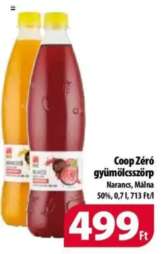 Coop Coop Zéró gyümölcsszörp 0.7l ajánlat