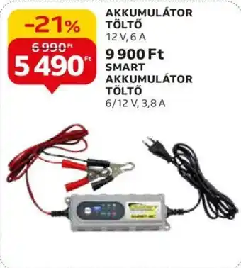 Auchan AKKUMULÁTOR TÖLTŐ 12 V, 6 A ajánlat