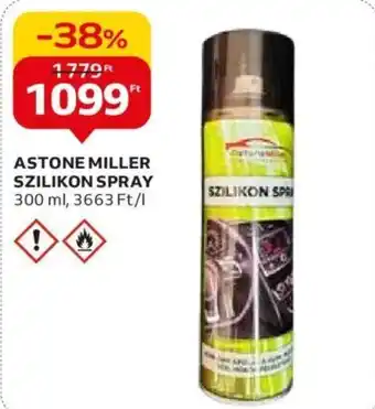 Auchan ASTONE MILLER SZILIKON SPRAY 300 ml ajánlat
