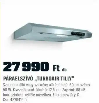 PÁRAELSZÍVÓ ,,TURBOAIR TILLY"