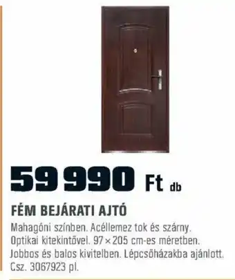 FÉM BEJÁRATI AJTÓ