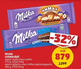 PENNY MILKA CSOKOLÁDÉ 270g ajánlat