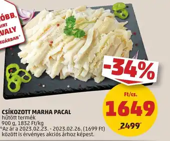 PENNY CSÍKOZOTT MARHA PACAL 900 g ajánlat
