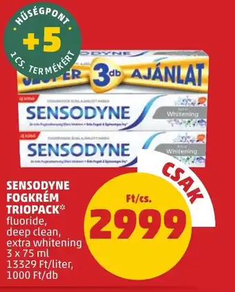 PENNY SENSODYNE FOGKRÉM TRIOPACK 3x75ml ajánlat