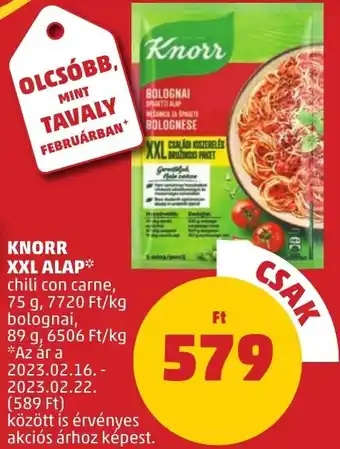 PENNY KNORR XXL ALAP 75g ajánlat
