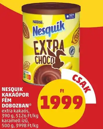 PENNY NESQUIK KAKAÓPOR FÉM DOBOZBAN 500g ajánlat