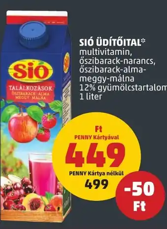 PENNY SIÓ ÜDÍTŐITAL 1l ajánlat