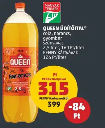PENNY QUEEN ÜDÍTŐITAL 2,5l ajánlat