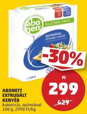 PENNY ABONETT EXTRUDÁLT KENYÉR 100g ajánlat
