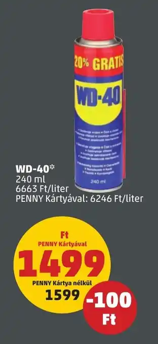 PENNY WD-40 240ml ajánlat