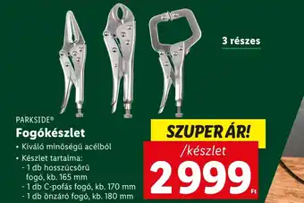 Lidl PARKSIDE Fogókészlet 3 részes ajánlat