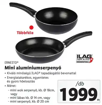 Lidl ERNESTO Mini alumíniumserpenyő ajánlat
