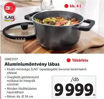 Lidl ERNESTO Alumíniumöntvény lábas ajánlat