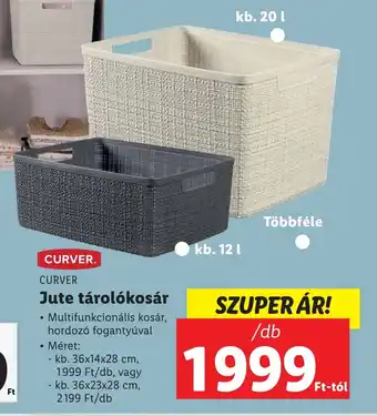 CURVER Jute tárolókosár