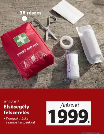 Lidl sensiplast Elsősegély felszerelés 38 részes ajánlat