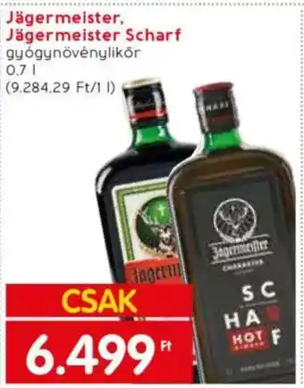 Spar Market Jägermeister Scharf 0,7l ajánlat