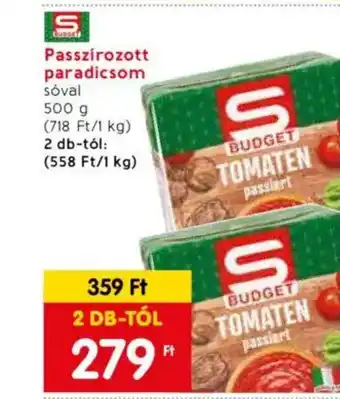 Spar Market Passzírozott paradicsom 500g ajánlat