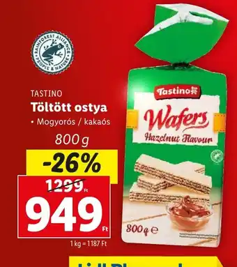 Lidl TASTINO Töltött ostya 800g ajánlat