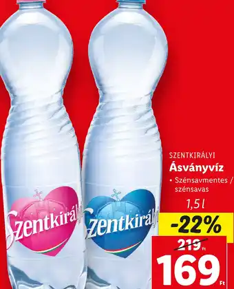 Lidl SZENTKIRÁLYI Ásványvíz 1,5l ajánlat