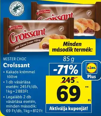 Lidl MISTER CHOC Croissant 85g ajánlat