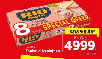 Lidl RIO MARE Tonhal olívaolajban ajánlat