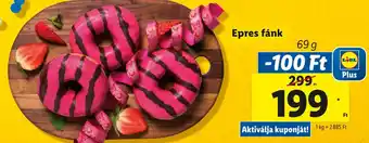 Lidl Epres fánk 69g ajánlat