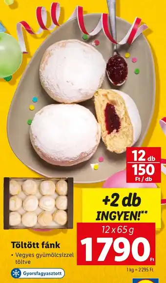 Lidl Töltött fánk ajánlat