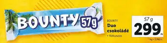 BOUNTY Duo csokoládé 57g