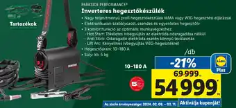 Lidl PARKSIDE PERFORMANCE Inverteres hegesztőkészülék 10-180A ajánlat
