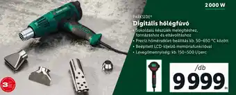 Lidl PARKSIDE Digitális hőlégfúvó 2000w ajánlat