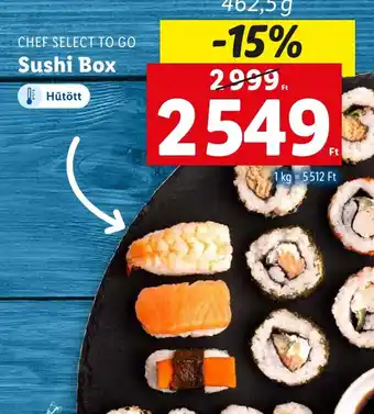 Lidl CHEF SELECT TO GO Sushi Box 462,5g ajánlat