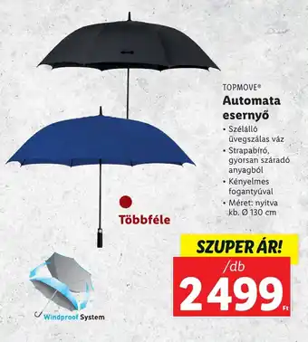Lidl TOPMOVE Automata esernyő ajánlat