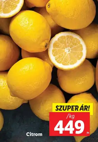 Lidl Citrom ajánlat
