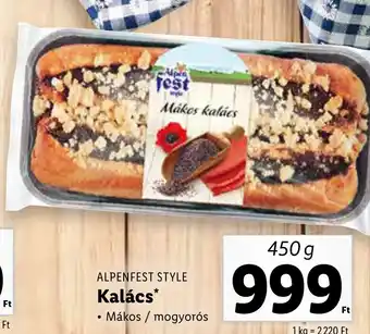 Lidl ALPENFEST STYLE Kalács 450g ajánlat